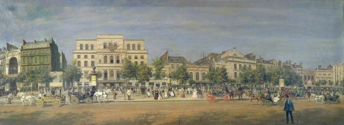 Panorama of Le Boulevard du Temple and its several theatres